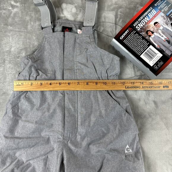 NWT Gerry Kids Performance Snow Bib/Pants Adjustable Suspenders Grey 3T (0933) - Picture 10 of 11